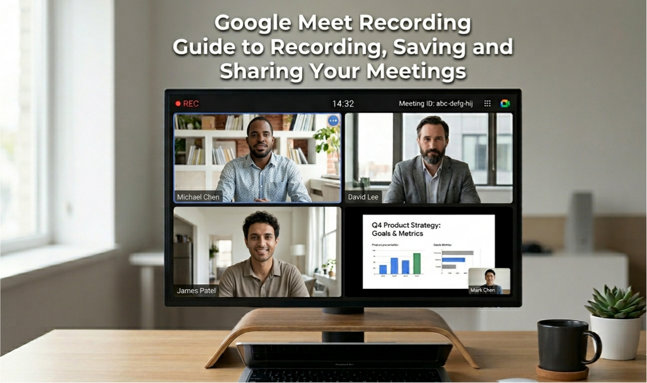 Google Meet Recording displayed during an online meeting